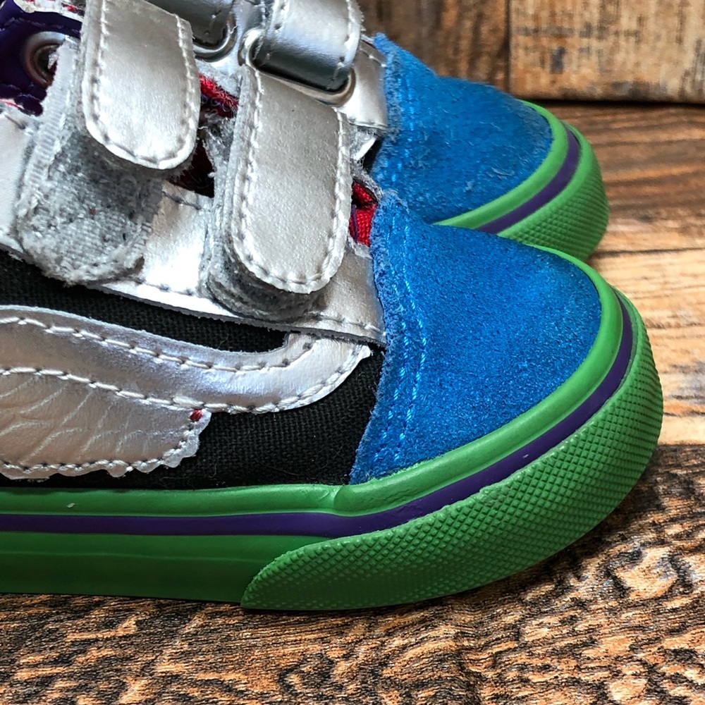 Vans Old Skool X Marvel What The Avengers Toddler Strap Sneakers 4.5 - Picture 9 of 12